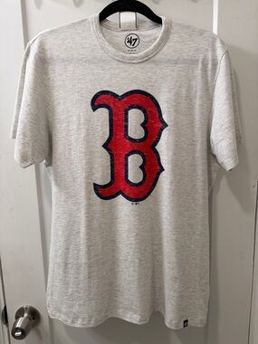 '47 Boston Red Sox MLB Logo - Gray Short Sleeve Tee